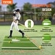 preview thumbnail 9 of 12, VEVOR Baseball Softball Hitting Batting Mat Indoor/Outdoor Softball Mat Portable Practice Mat with Tightening Rope, Green