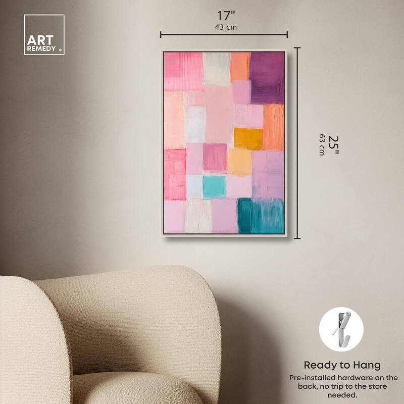 Color Squares III Canvas by Art Remedy