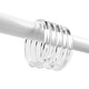 preview thumbnail 1 of 1, 12 Piece Clear Premium Plastic Shower Curtain Hooks Rings Round 2.3" Inches Clear
