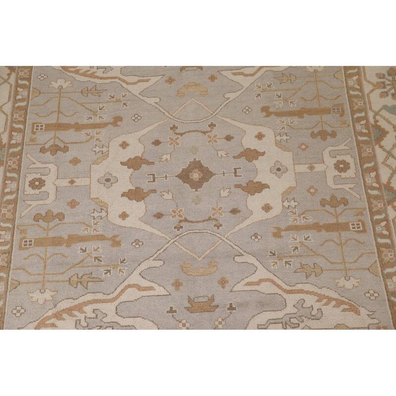 Oushak Area Rug Handmade Oriental Wool Carpet - 9'2"x 11'8"