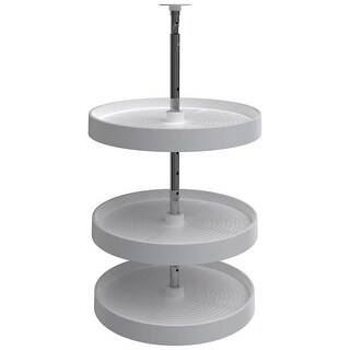 Rev-A-Shelf Lazy Daisy Polymer 18 Inch Full Circle 3 Shelf Lazy Susan