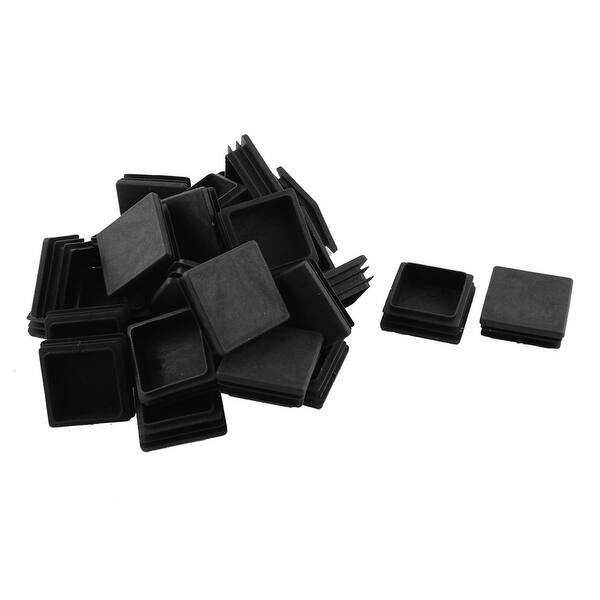 Plastic Square Blanking End Tube Caps Cover Inserts 40mmx40mm 30pcs ...