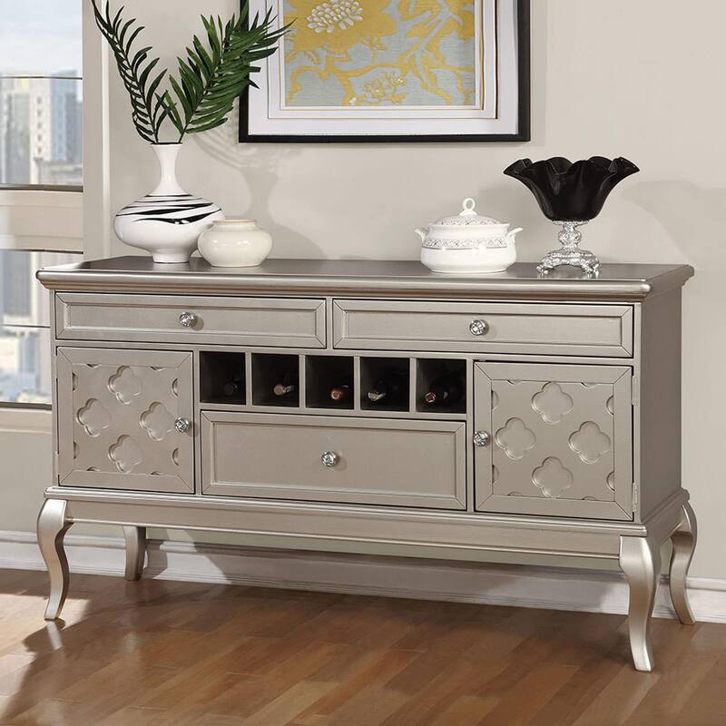Furniture of America Mora Glam 60 inch Wood Buffet and Sideboard