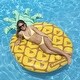 preview thumbnail 5 of 5, Swimline Jumbo 88" x 50" Inflatable Tropical Pineapple Pool Float Island Lounger - 3