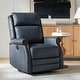 preview thumbnail 12 of 43, HULALA HOME Alina Modern 20''w Genuine Leather Swivel Rocker Nursery Manual Recliner Chair with Rolled Arms