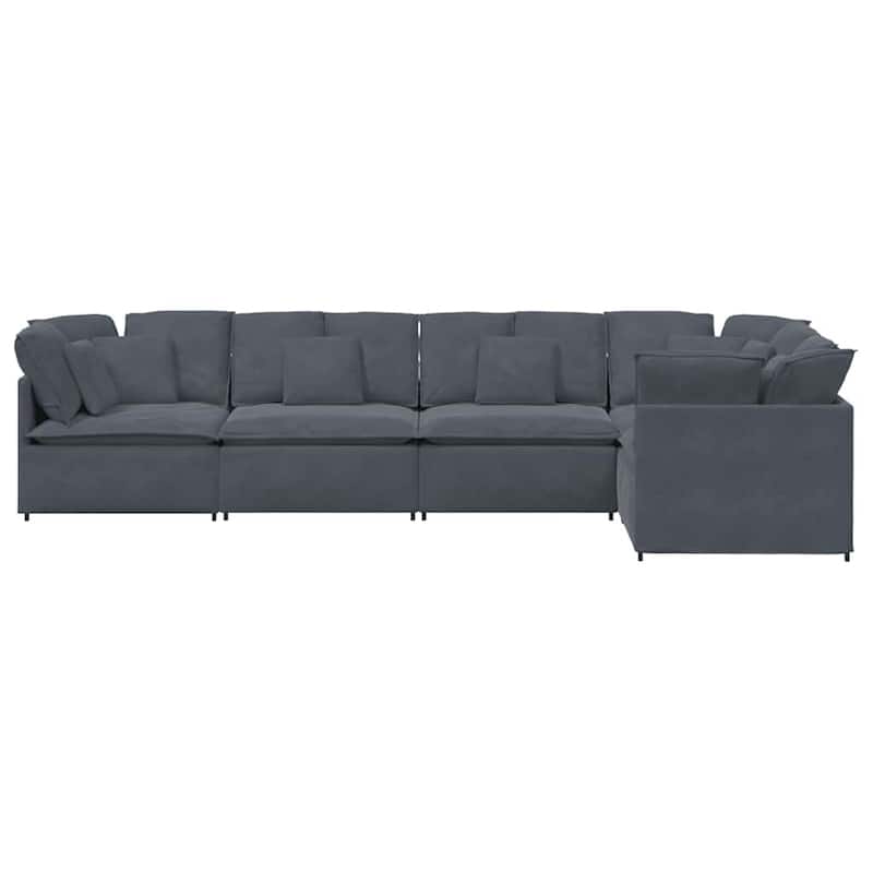 vidaXL Modular Sofa Dark Grey - 78.7 x 157.5 x 25.2 in