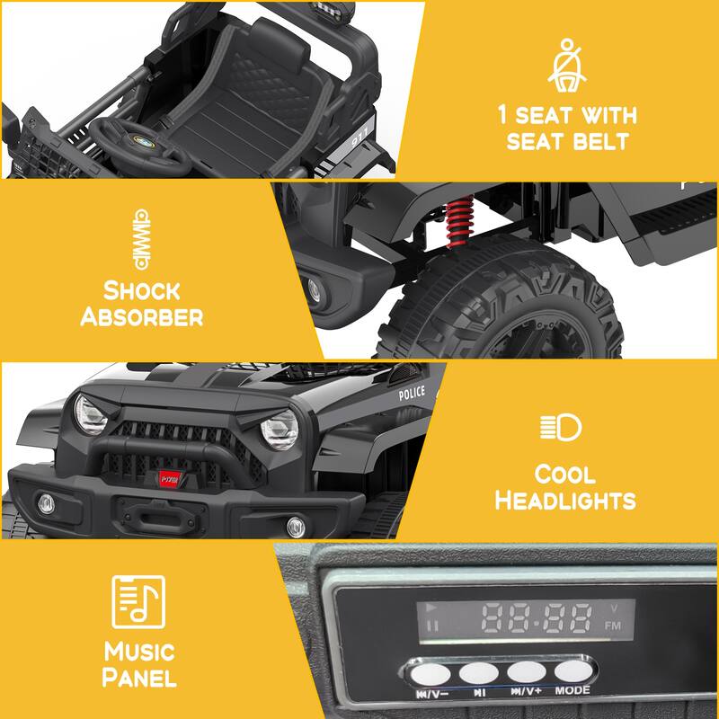 12V Ride Truck Car for Kids Electric Vehicles with Remote Control