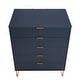 preview thumbnail 59 of 68, Manhattan Comfort Dumbo Modern 5-Drawer Tall Dresser.
