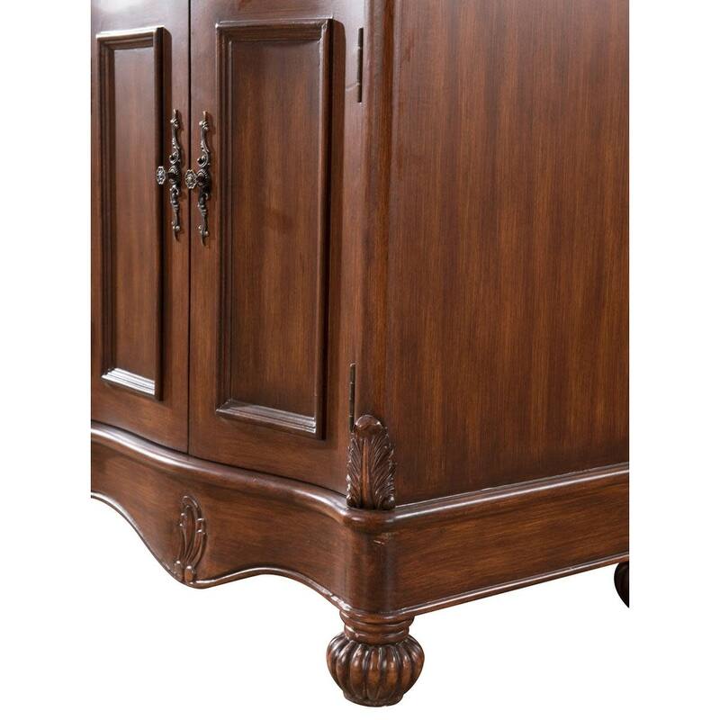 Elegant Lighting VF-1048 Windsor 60" Free Standing Double Basin Vanity