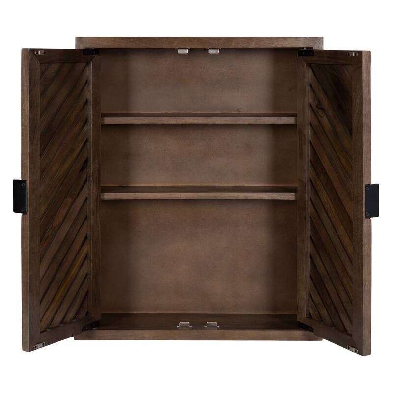 Kate and Laurel Mezzeta Tall 2-Door Bath Cabinet