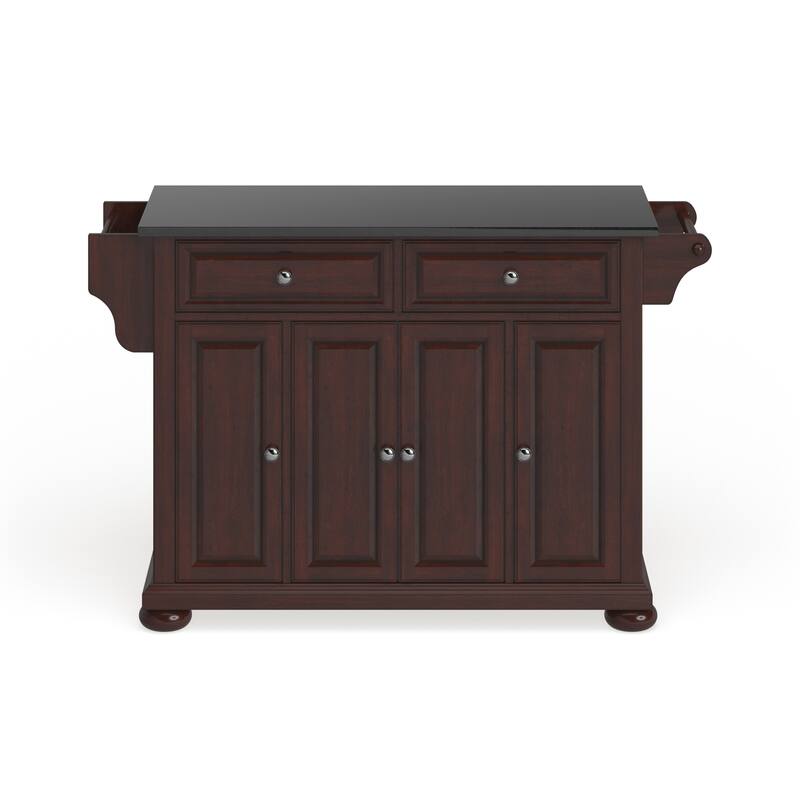 Crosley Alexandria Granite Top Full Size Kitchen Island/Cart - 51.5 "W x 18 "D x 34 "H
