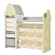 preview thumbnail 6 of 7, Kids Toy Organizer with 14 Bins,Multi-functional Nursery Organizer Kids Furniture Set Toy Cabinet Unit with HDPE Shelf,Bins