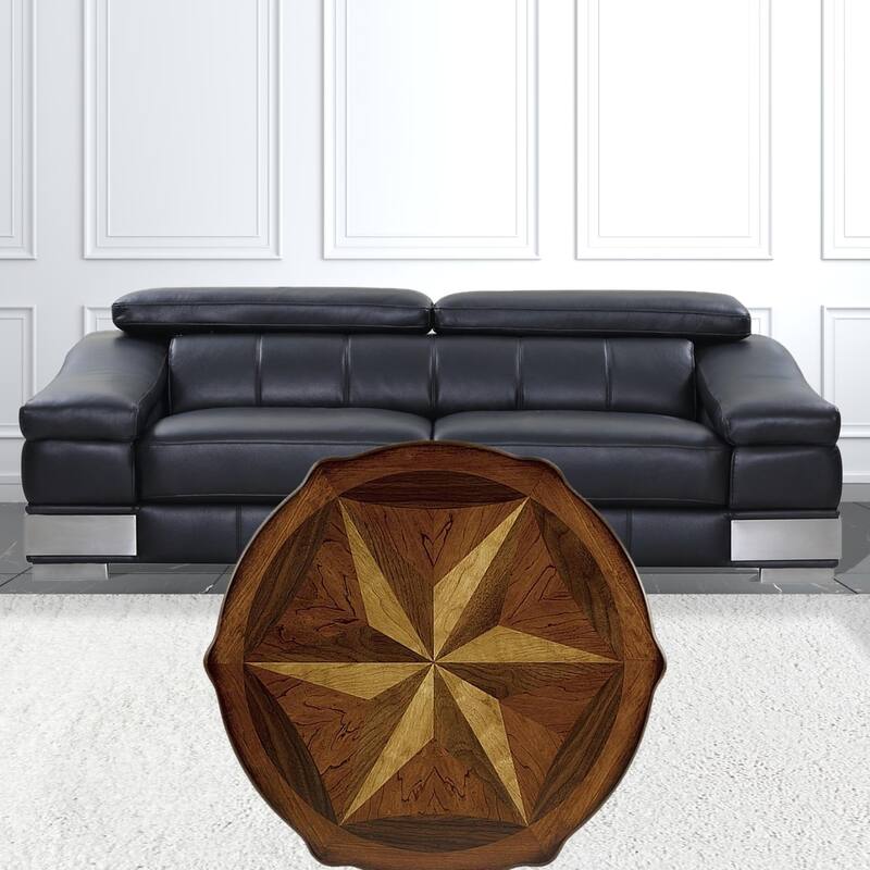 HomeRoots Olive Ash Burl Accent Table