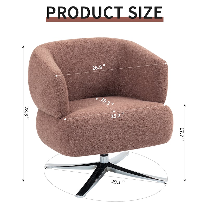Cuddle-Style Leisure Swivel Sofa Chair, Suitable For Balconies, Studies And Living Rooms