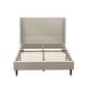 preview thumbnail 8 of 6, Queen Upholstered Bed Frame with High Headboard and Wooden Slats No Box Spring Needed Easy Assembly