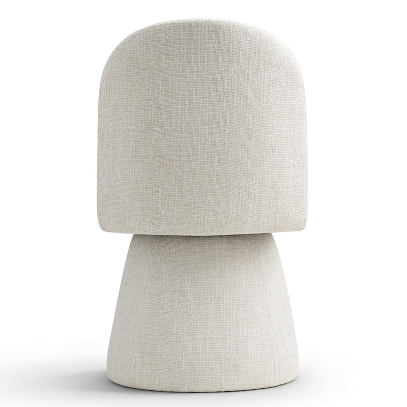 Swivel Fabric Upholstered Dining Chair(Set of 2)