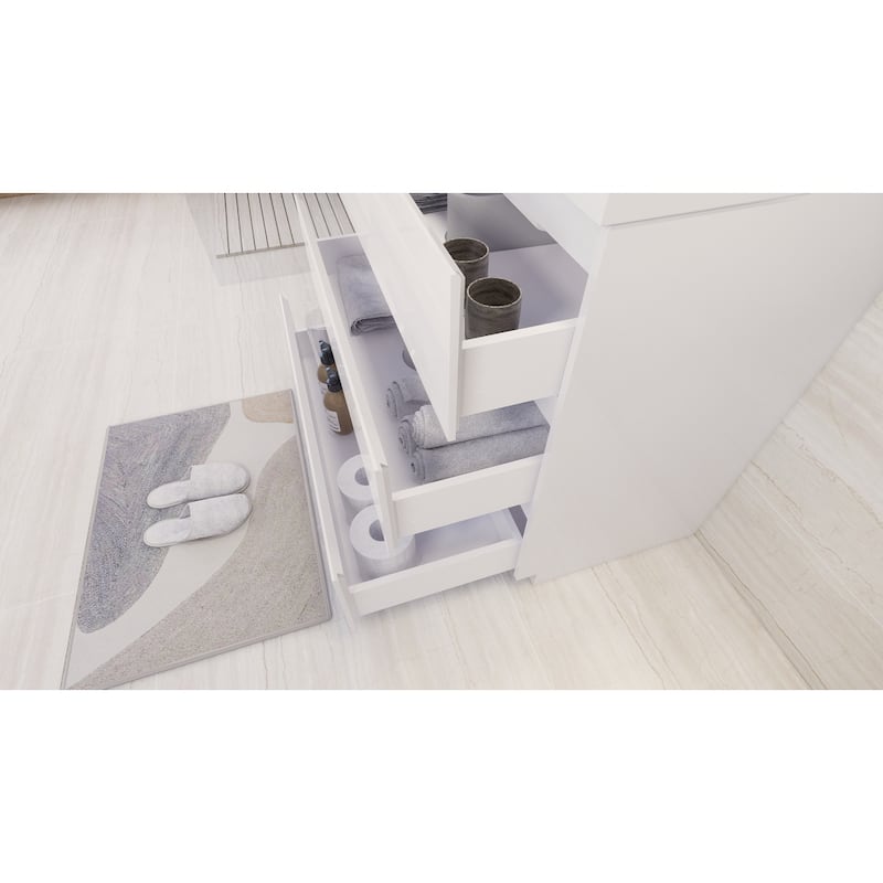 Aron 36'' Freestanding Vanity with Reinforced Acrylic Sink