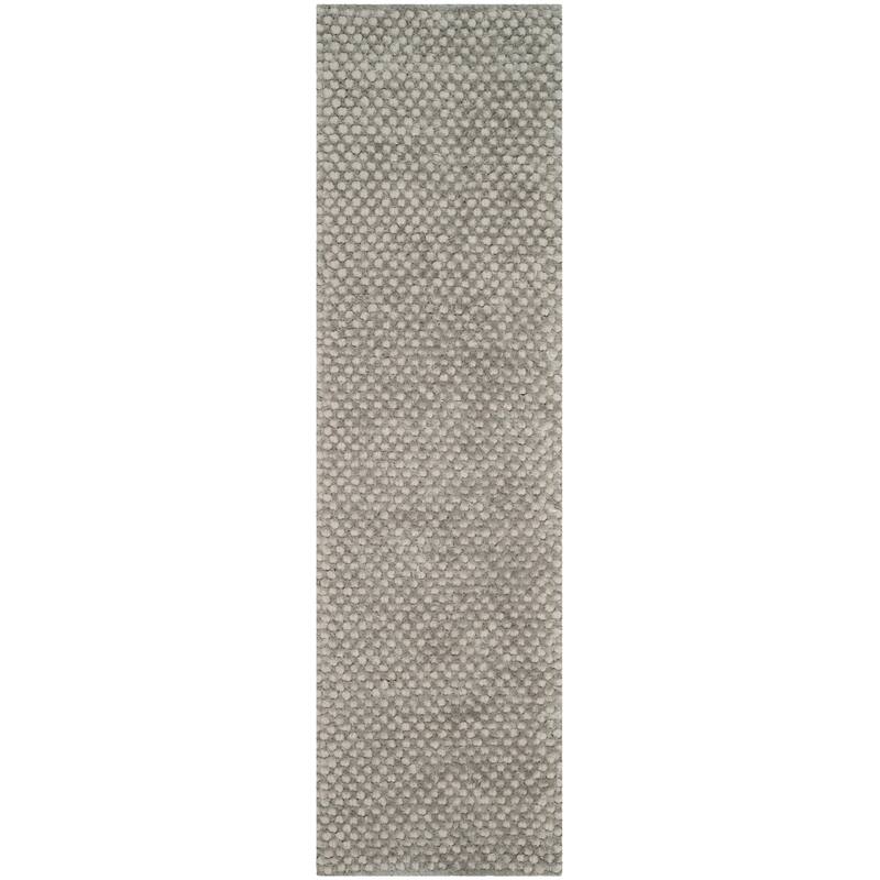 SAFAVIEH Handmade Saint Shantell Shag Yuiko Solid Polyester Rug