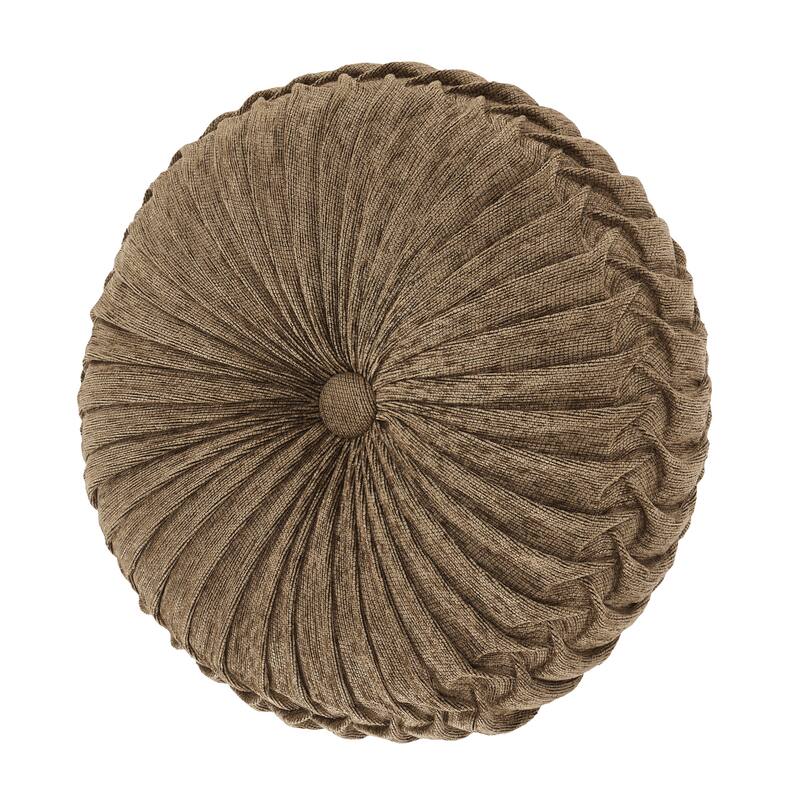 J. Queen New York Dorset Tufted Round Decorative Throw Pillow