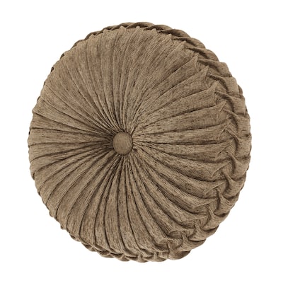 J. Queen New York Dorset Tufted Round Decorative Throw Pillow