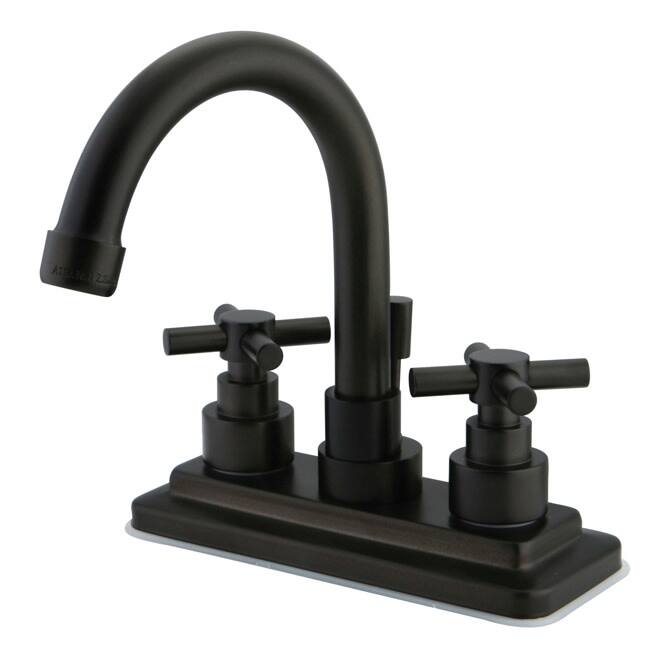 Kingston Brass Elinvar Centerset Bathroom Faucet with Brass Pop-Up