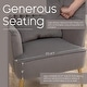 preview thumbnail 48 of 65, HOMYKA Modern Wingback Arm Chair Upholstered Accent Chair