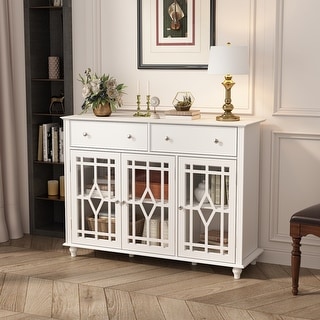 Sideboard Buffet Storage Cabinet Cupboard Console Table Accent Cabinet ...