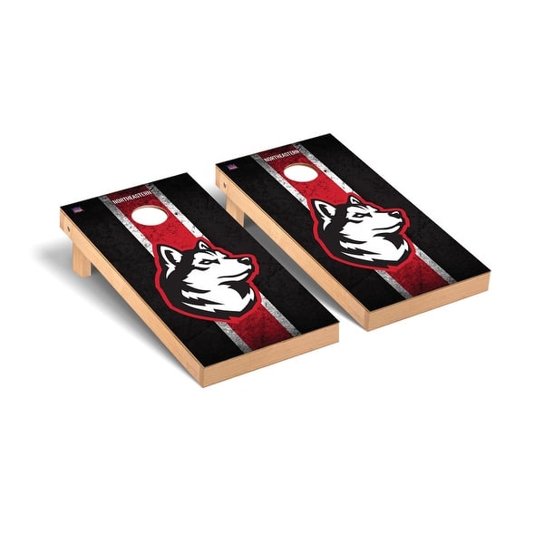 slide 2 of 5, Northeastern NU Huskies Vintage Cornhole Board Set
