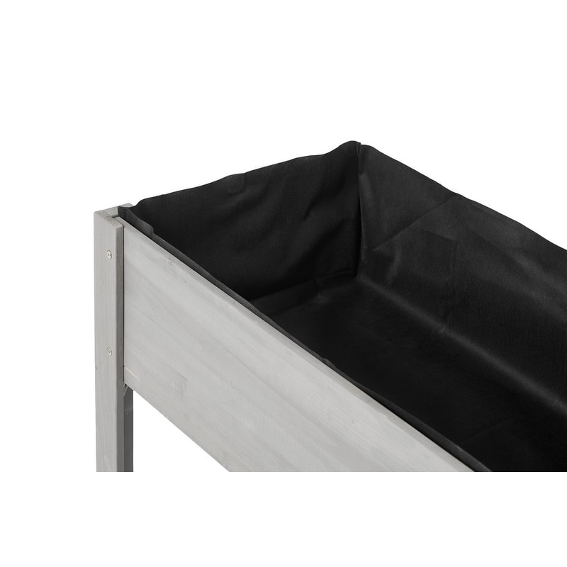 Raised Garden Bed with Legs, Elevated Wooden Planter Box for Outdoor Plants Flowers Fruits Vegetable Herb Growing
