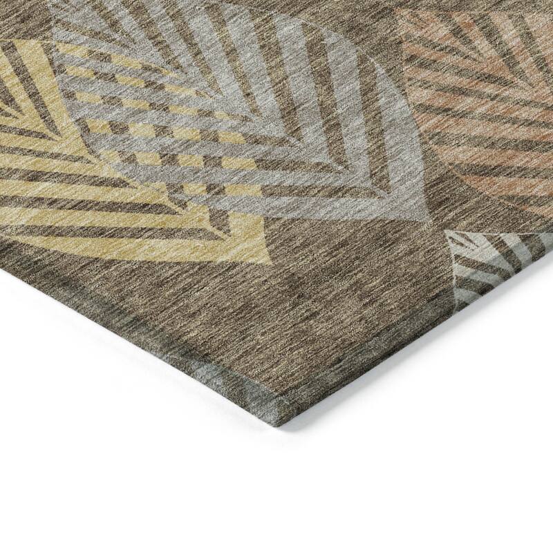 HomeRoots Floral Transitional Rectangle Outdoor Rug