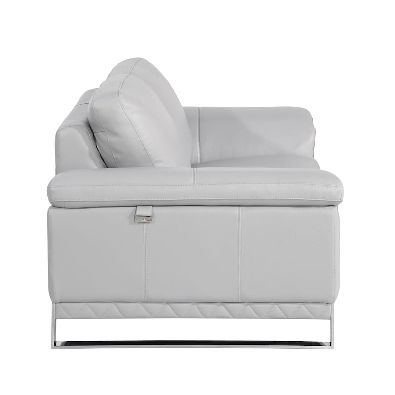 Top Grain Italian Leather Loveseat