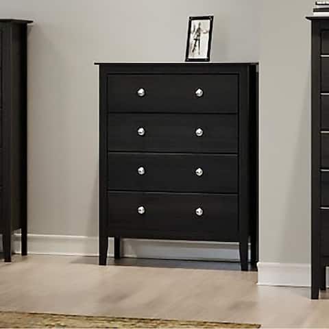 Adeptus Black Solid Wood Easy Pieces 4-drawer Chest of Drawers