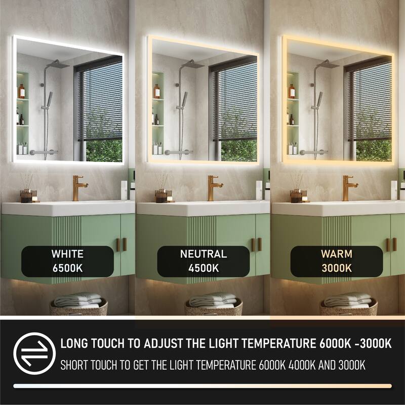 Modern Wall Mounted LED Bathroom mirror
