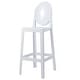 preview thumbnail 18 of 24, Clear 30" Seat Height Barstool Modern Plastic Side Bar Counter Stool - Accent Lounge No Arms Armless