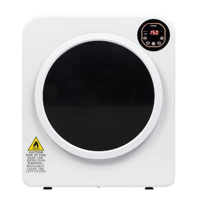 Electric Laundry Clothes Dryer, 13.2Ibs 6kg Tumble Dryer with Stainless Steel Tub, Easy Control Panel with LED display