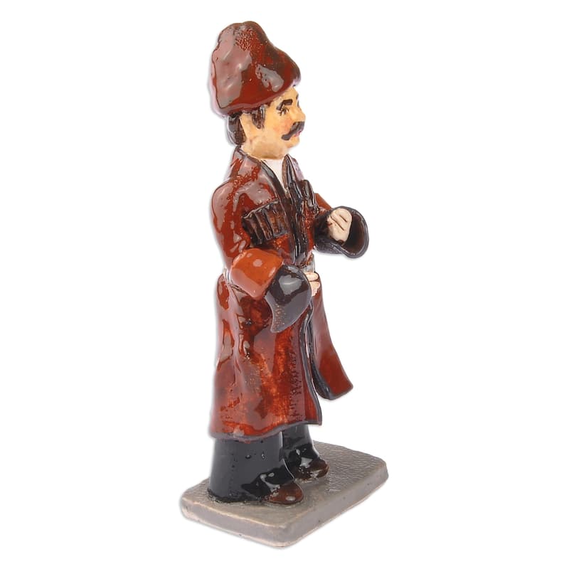 Novica Handmade The Man From Nukh Ceramic Figurine