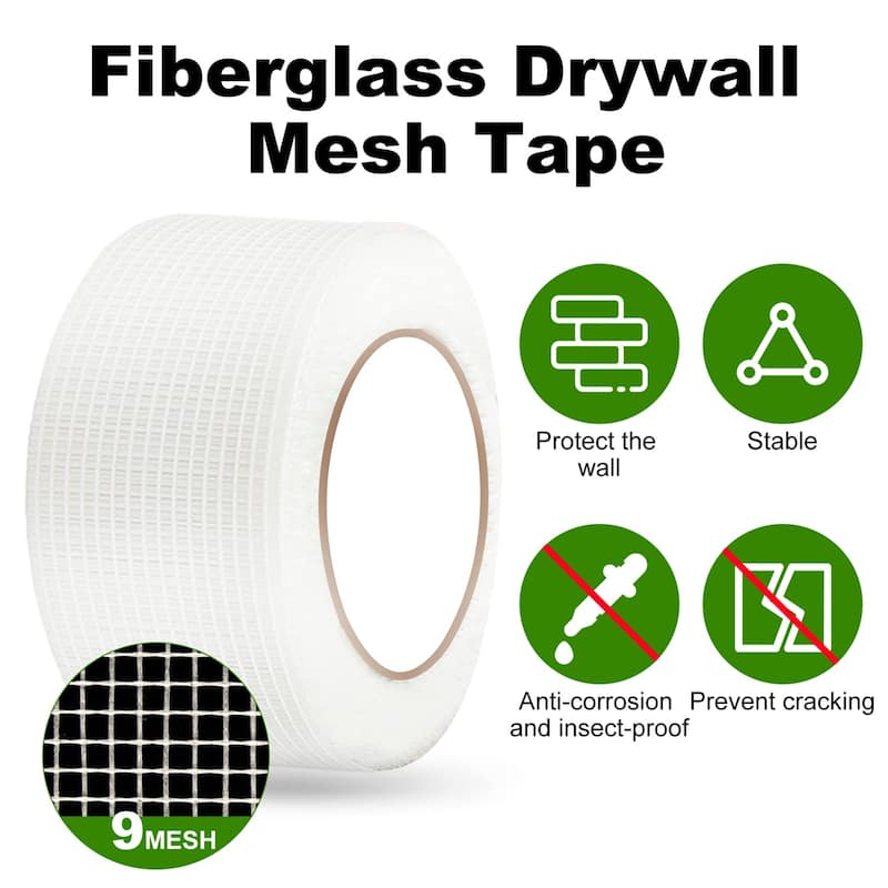 Agfabric 2 in. x 295 ft. Self-Adhesive Fiberglass Mesh Drywall Joint Tape