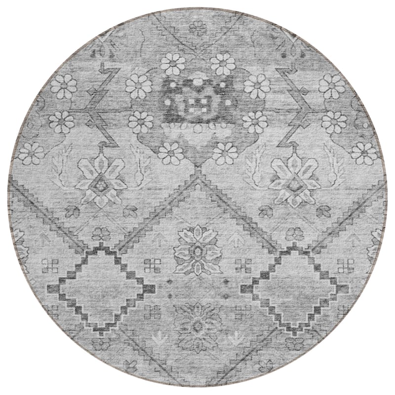 Machine Washable Indoor/ Outdoor Chantille Tribal Garden Rug