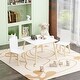preview thumbnail 9 of 10, Kids Table and 2 Chairs Set, 3 Pieces Toddler Table and Chair Set, Wooden Activity Play Table Set, White