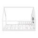 preview thumbnail 5 of 10, White Full Pine House Bed with Fence