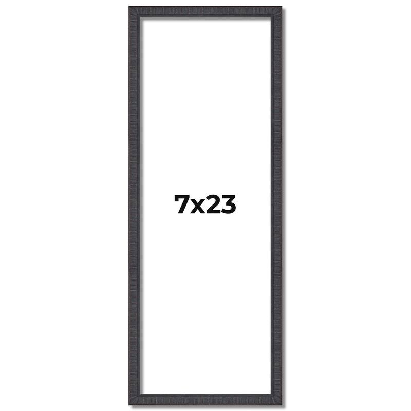7x23 Frame Brown Solid Wood Picture Frame - Complete Modern Photo