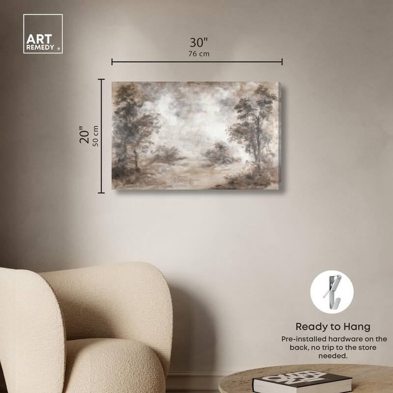 Veiled in Fog Canvas by Art Remedy, Gallery Wrapped