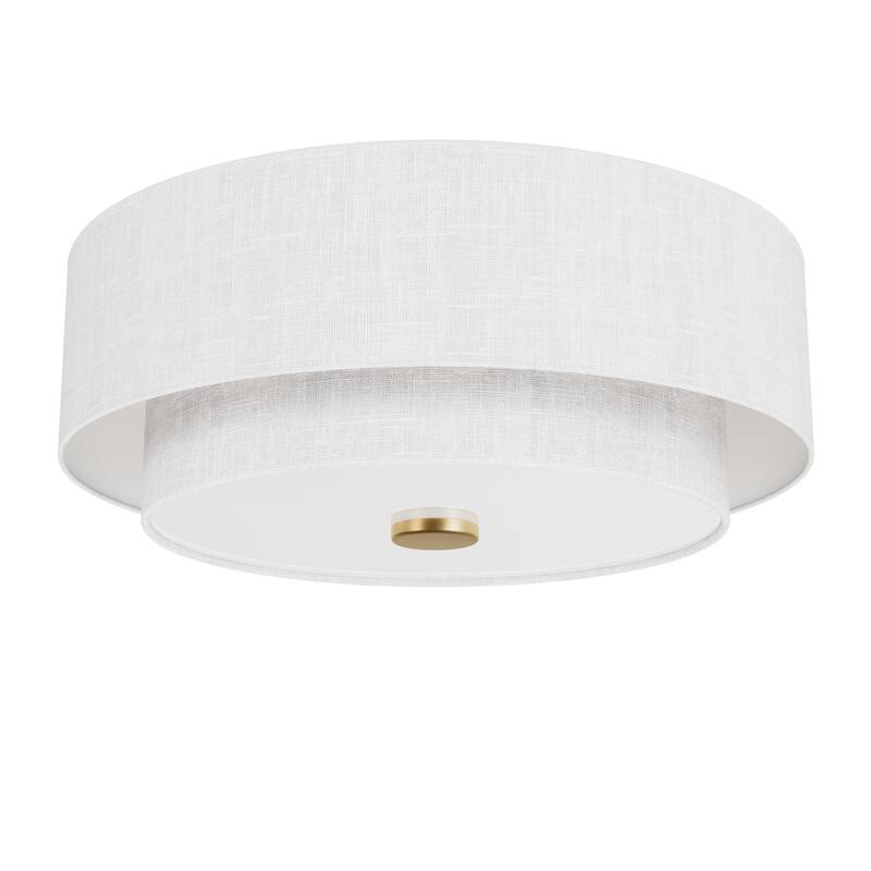 Hunter + Jasmine Roth Brookside 2-Light Flush Mount Ceiling Light - Hallway, Bathroom, Entry, Laundry - Transitional - Designer!