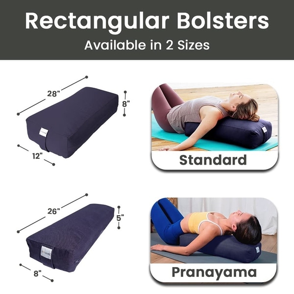 Sol Living Rectangular Yoga Bolster Meditation Cushion Cotton 26 x 8 undefinedx 5 On Sale Bed Bath Beyond 36755634