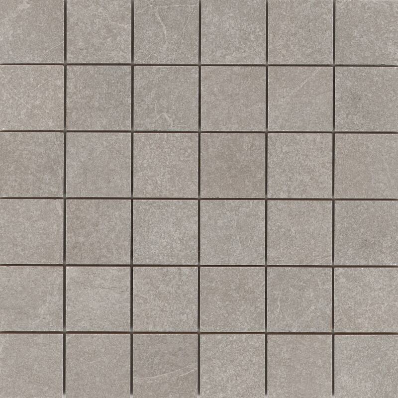 Emser Tile Anthem - 12" x 12" Square Mosaic Wall Tile - Matte Stone