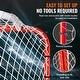 preview thumbnail 12 of 12, Hockey Goal Backstop Net Portable Indoor Outdoor Hockey Training Net