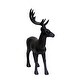 preview thumbnail 3 of 2, Brown Resin Deer, Standing 19.5"H - 7.0" x 13.25" x 19.5"