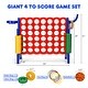 preview thumbnail 24 of 28, 2.5Ft 4-to-Score Giant Game Set - 33" x 13" x 30" (L x W x H)