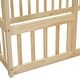 preview thumbnail 15 of 52, Wood House-Shaped Twin Floor House Bed with Fence,Guardrails,Kids and Baby