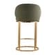 preview thumbnail 21 of 51, Spruce & Spring Chloe Upholstered Swivel Counter Bar Stool with Metal Frame and Arched Back